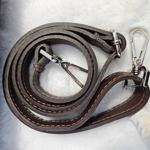 NWT Authentic I Medici Firenze Italian Leather Satchel Top Handle Bag Brown - Picture 8 of 17